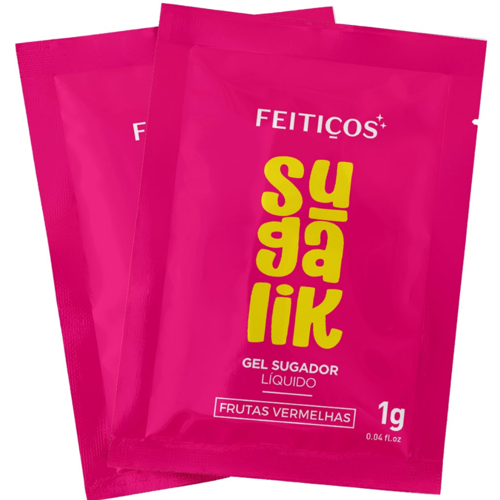 Sugalik Sugador Gel Excitante Líquido Feitiços Sucção Íntima Frutas Vermelhas Pulsa