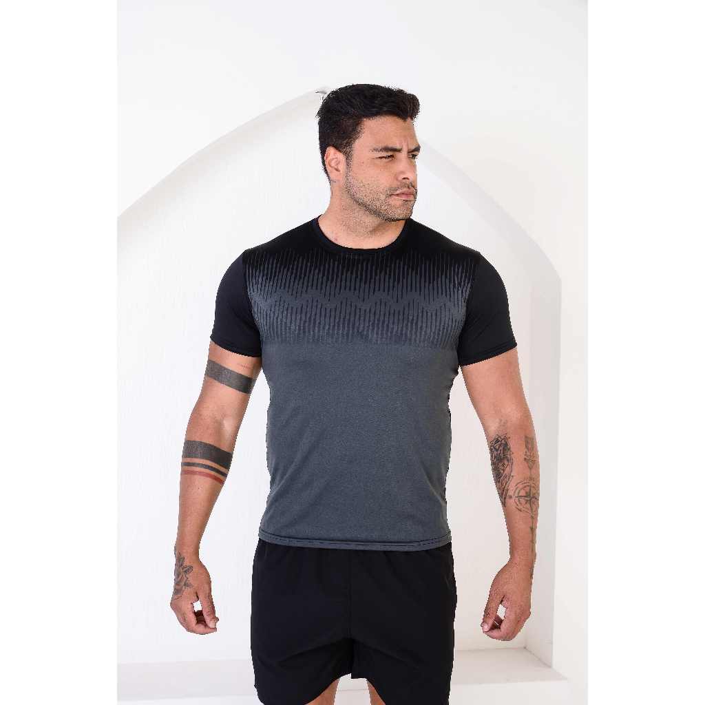 Camisa Masculina Dryfit em Poliéster - Várias Cores para Academia Exercícios Futebol Corrida Ciclismo Treino Respirável