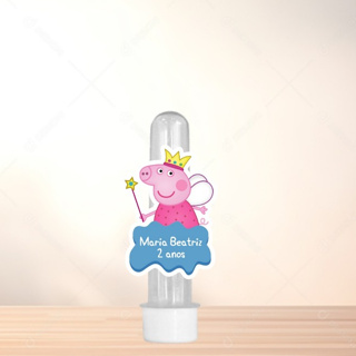 Aplique para Tubete Peppa Pig | personalizado | festa | lembrancinha | kit | revelação em Oferta na Shopee
