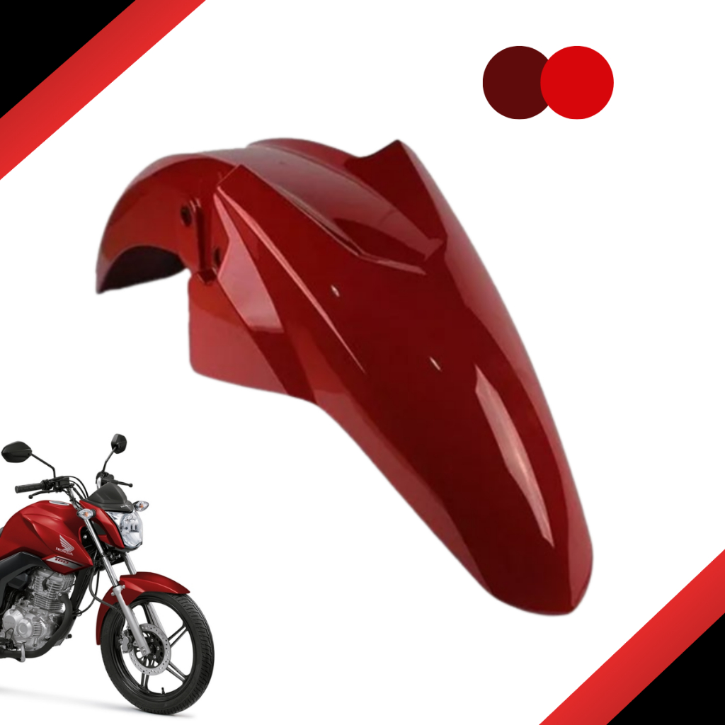 Carenagem Paralama Cg 125 150 160 Titan Fan Start 2014 15 A 2023 Vermelho Marrakesh e Vermelho Guarau