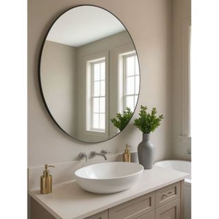 Espelho Redondo Grande Decorativo em Vidro Lapidado Até 60cm Banheiro Sala e Quarto Envio Imediato em Oferta na Shopee