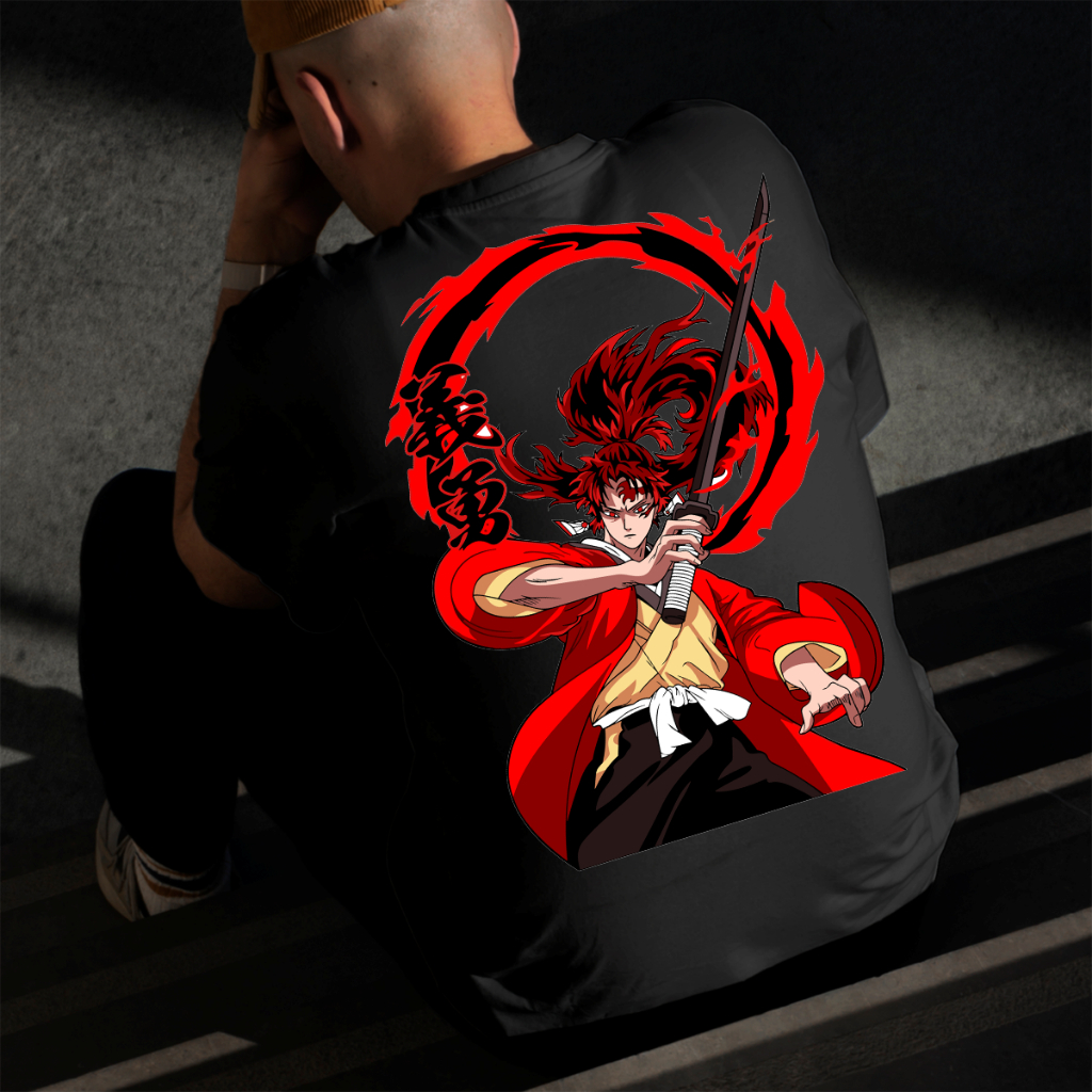 Camiseta Masculina Estampada Yoriichi 100% Algodão Estilo Conforto Diário Do Tamanho P ao GG