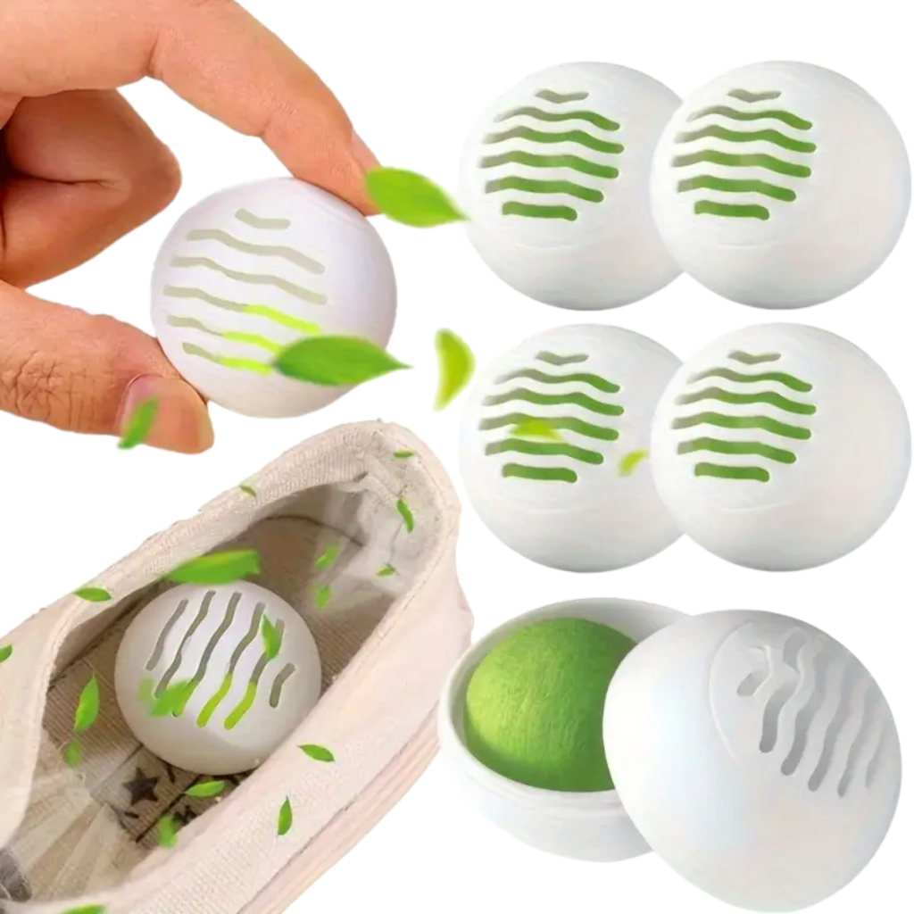 6 PCS Bolas Desodorizadoras para Sapateira Odorização Duradoura e Remoção de Cheiros para Closets