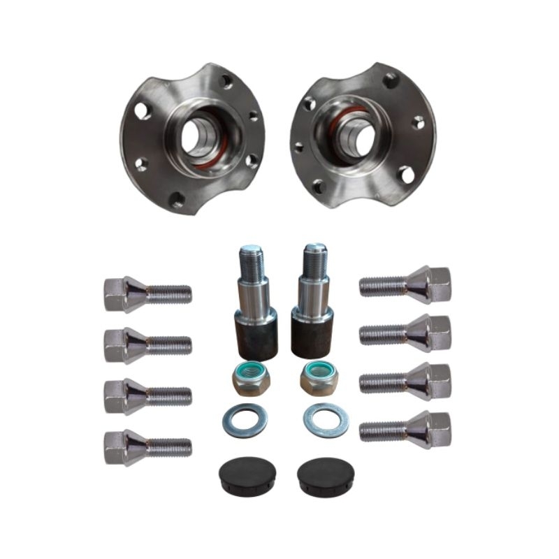 Par De Cubo Completo Fiat Carretinha Reboque Ponta De Eixo Novo Capacidade de carga 800kg eixo