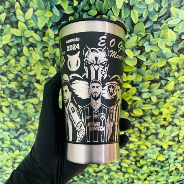 COPO TÉRMICO BOTAFOGO Glorioso personalizado a laser  360º Graus 473 ML PREMIUM em Oferta na Shopee
