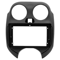 Moldura 9" Nissan March Versa 2010 A 2014 Painel Multimídia 2 din