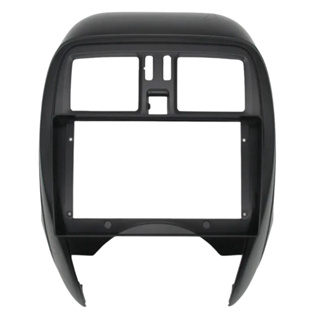 Moldura 9 Polegadas Nissan March  2015 A 2022 P/Ar Analogico Painel Multimídia 2din Preto Fosco em Oferta na Shopee
