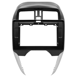 Moldura Multimídia 10" Ar Digital Nissan March 2015 A 2022 Versa 2015 Até 2021