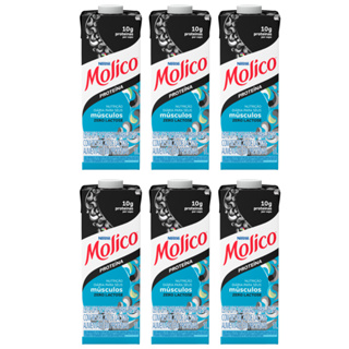 Leite Molico Desnatado + Proteína 1L Nestle - Kit 6 unidades em Oferta na Shopee