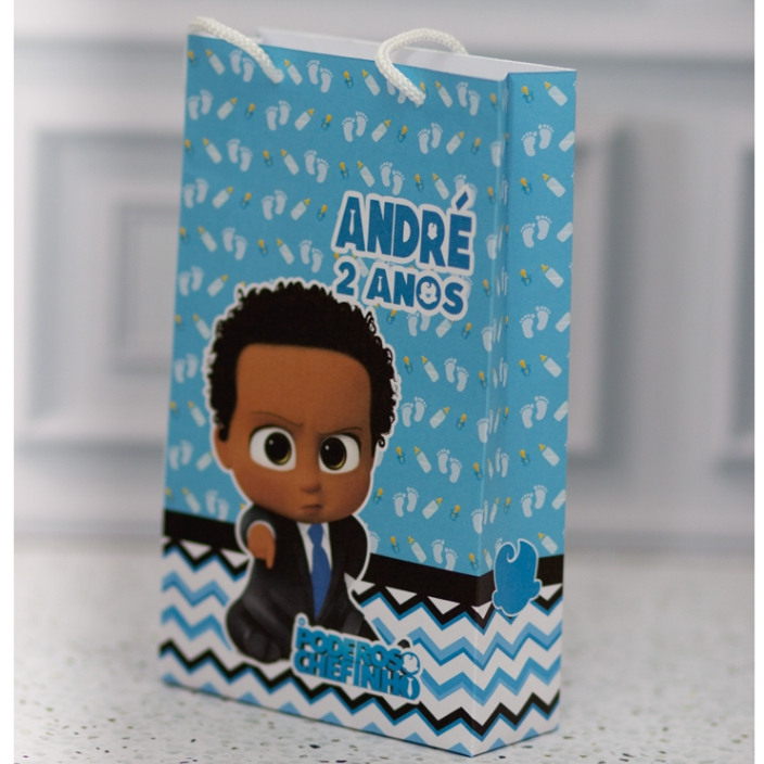 MINI Sacola Surpresa  PODEROSO CHEFINHO NEGRO AFRO  Lembrancinha Personalizada- Festa Infantil - Pegue e Monte - Mimo