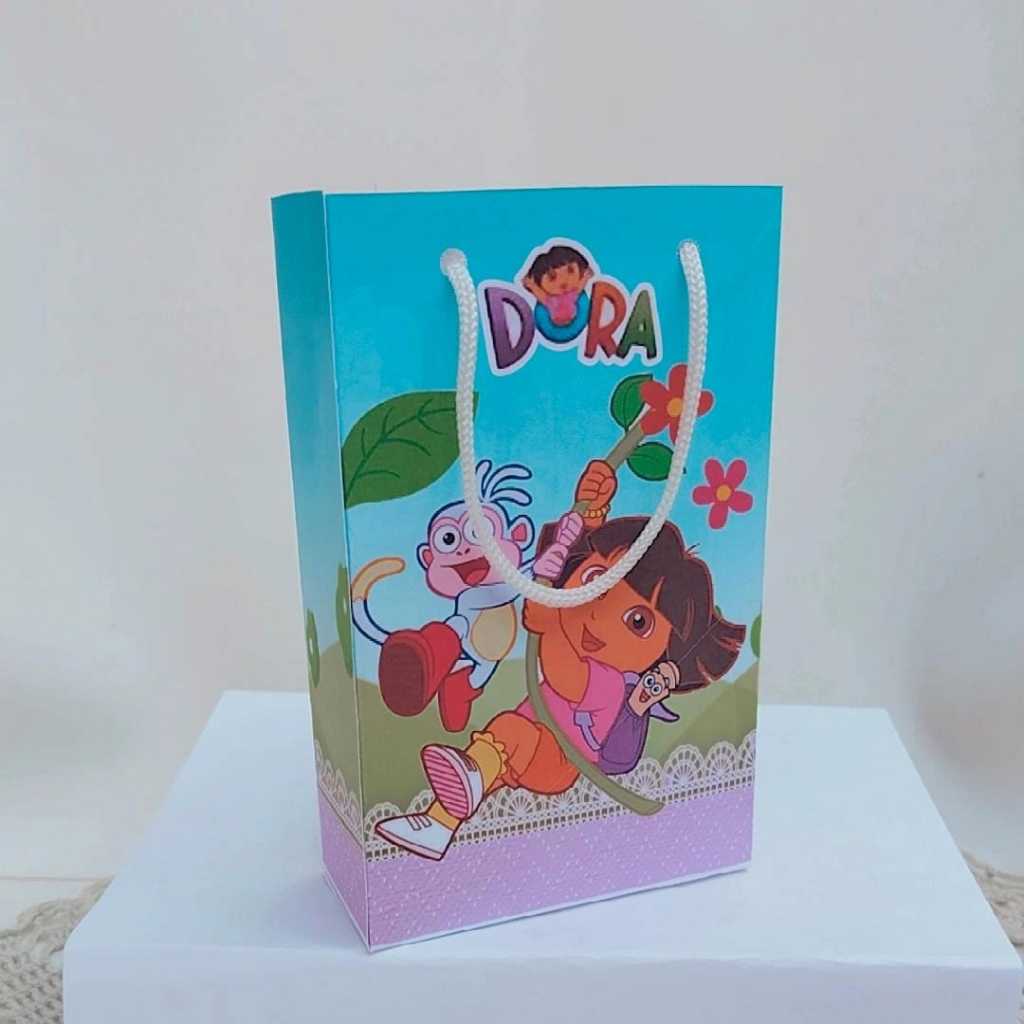 Kit Sacolinha Surpresa Festa Infantil Personalizado Princesa DORA A AVENTUREIRA Lembrancinhas PEGUE E MONTE
