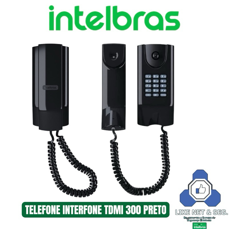 Telefone e Interfone TDMI 300 Preto Intelbras
