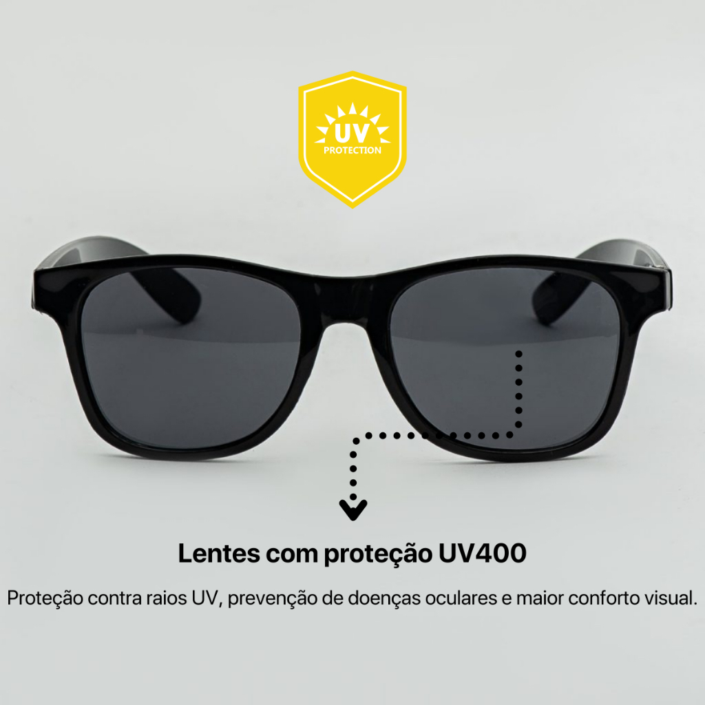 Kit 10 a 40 Óculos de Sol Lente Escuro Preto Para Evento Festa Baladas Casamento Formatura Raves