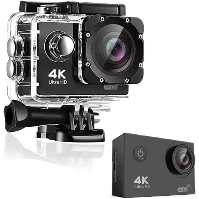 Filmadora 4K, Camera Filmadora, 4K Câmera à Prova d'água Subaquática de 20MP com EIS, Câmera de Ação, Camera 4K, Camera