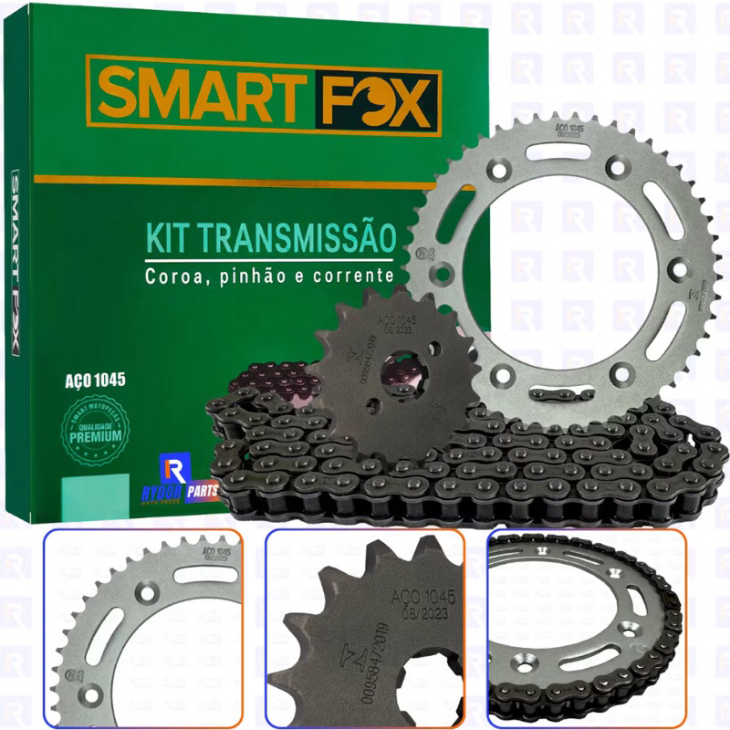 Relação Bros 150 Es Ks 2003 Á 2015 Kit Transmissão Aço 1045