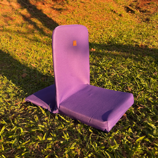 Imagem Cadeira meditação dobrável de duas posições alumínio. cadeira de sentar no chão, cadeira de ler