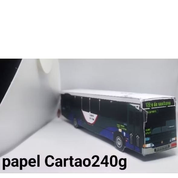 Miniatura De Ônibus Marcopolo torinoGv Scaniaf94 Sjcampos PAPELCARTAO240G