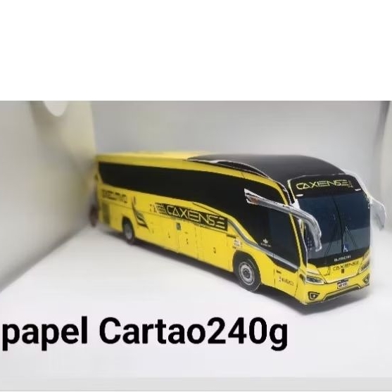 Miniatura De Ônibus Busscar vissta 3.65 Nb10500Rs Caxiense PAPELCARTAO240G