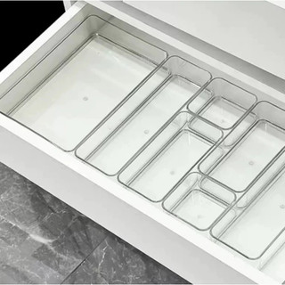 Kit Organizadores Multiuso Gavetas Acrilico Geladeira Maquiagens