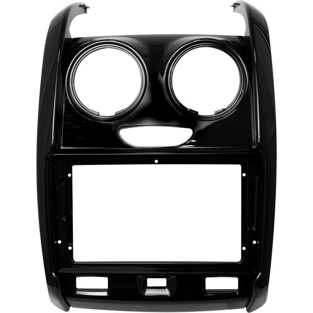 Imagem Moldura 9 Polegadas Renault Duster 2016 A 2020 Oroch 2016 A 2022 Painel Multimídia 2din Black piano