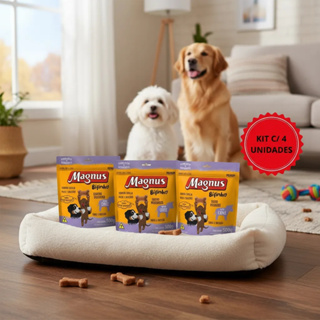 KIT 4 Magnus Bifinho Carne Para Cães de Pequno Porte 500Gr em Oferta na Shopee