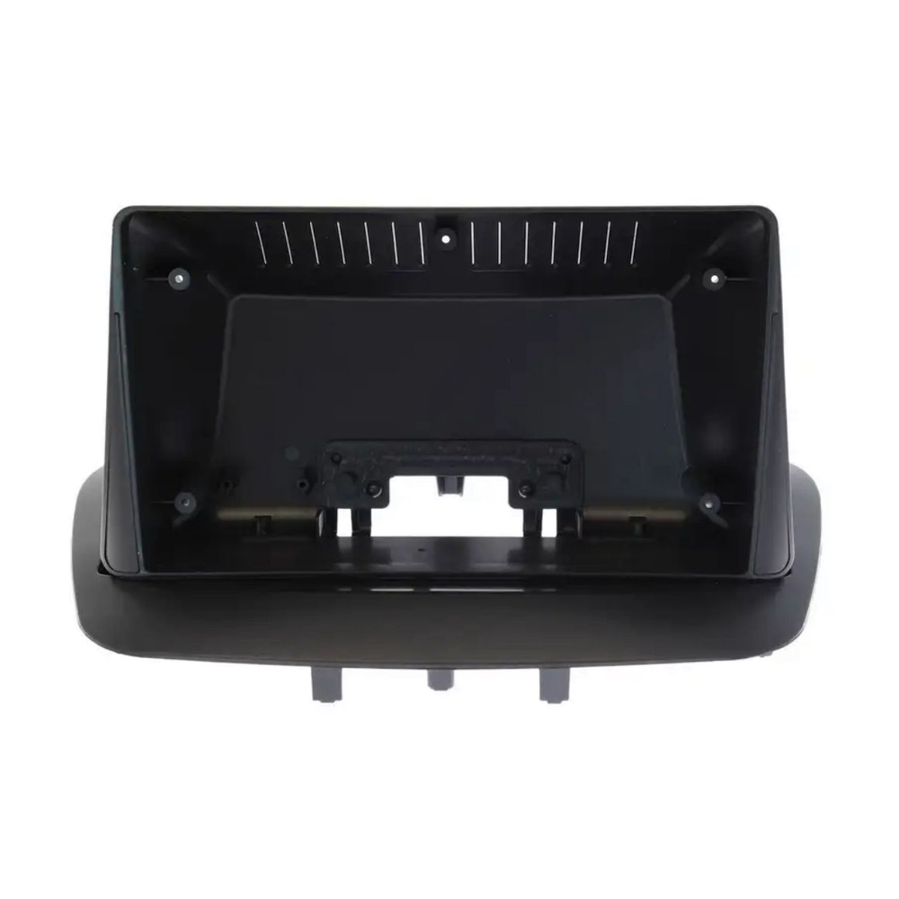 Imagem Moldura 9 Polegadas Renault Fluence Painel Multimídia 2din Preto Fosco Alto  Acabamento