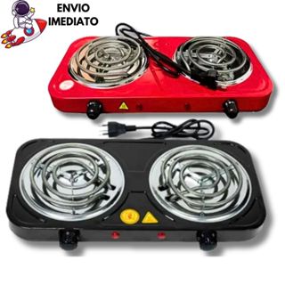 Fogareiro Elétrico 2 Bocas Portátil Camping Cooktop Cozinha 110v 220v Viagem Premium em Oferta na Shopee
