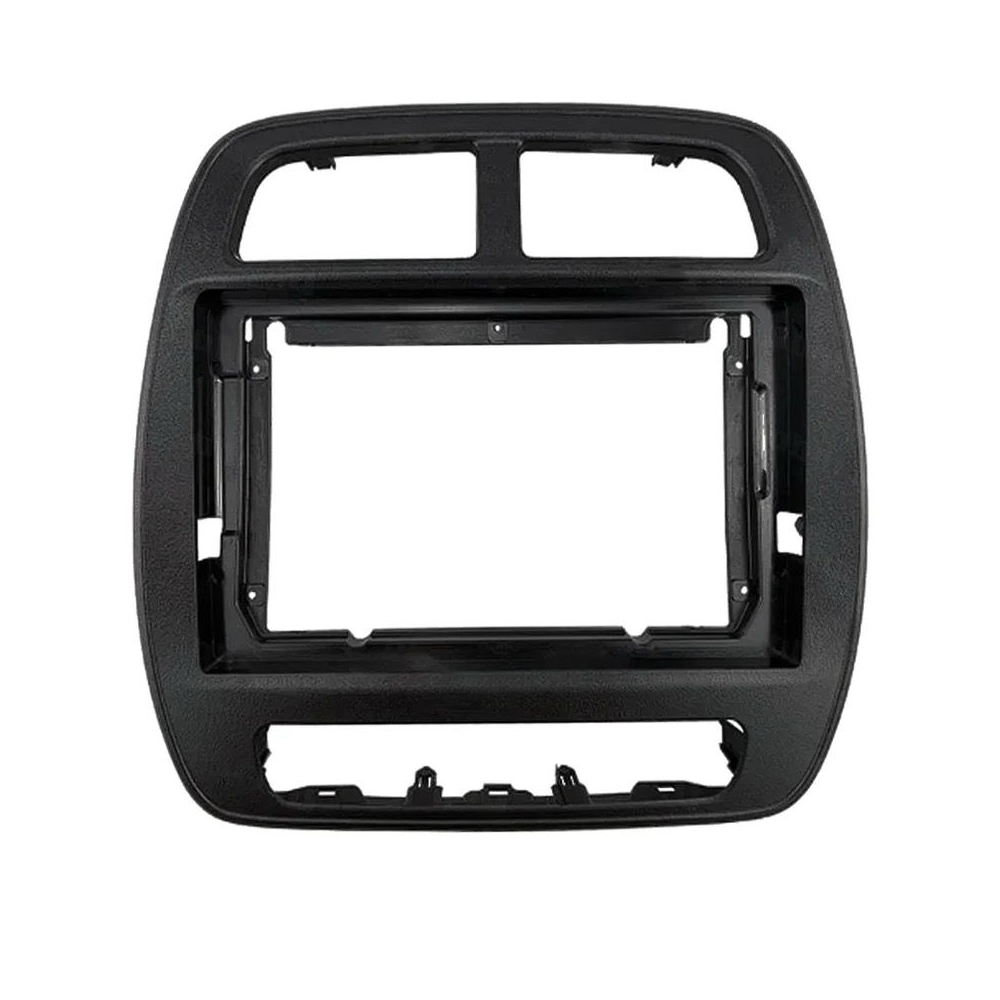 Moldura 9 Polegadas Renault Kwid Painel Multimídia 2din Preto Fosco Alto  Acabamento