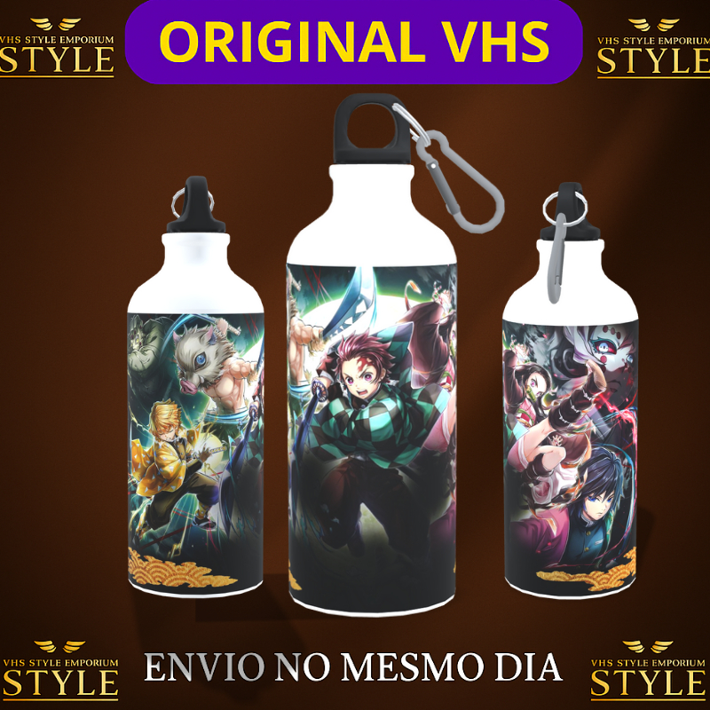 Squeeze Garrafa de Alumínio 500ml Personalizada – demons slayer anime – Presente Exclusivo | VHS