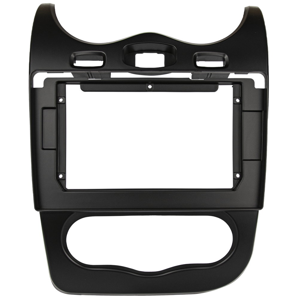 Moldura 10 Polegadas Renault Sandero/Logan 12 /14 Painel Multimídia 2din Preto Fosco Alto Acabamento em Oferta na Shopee