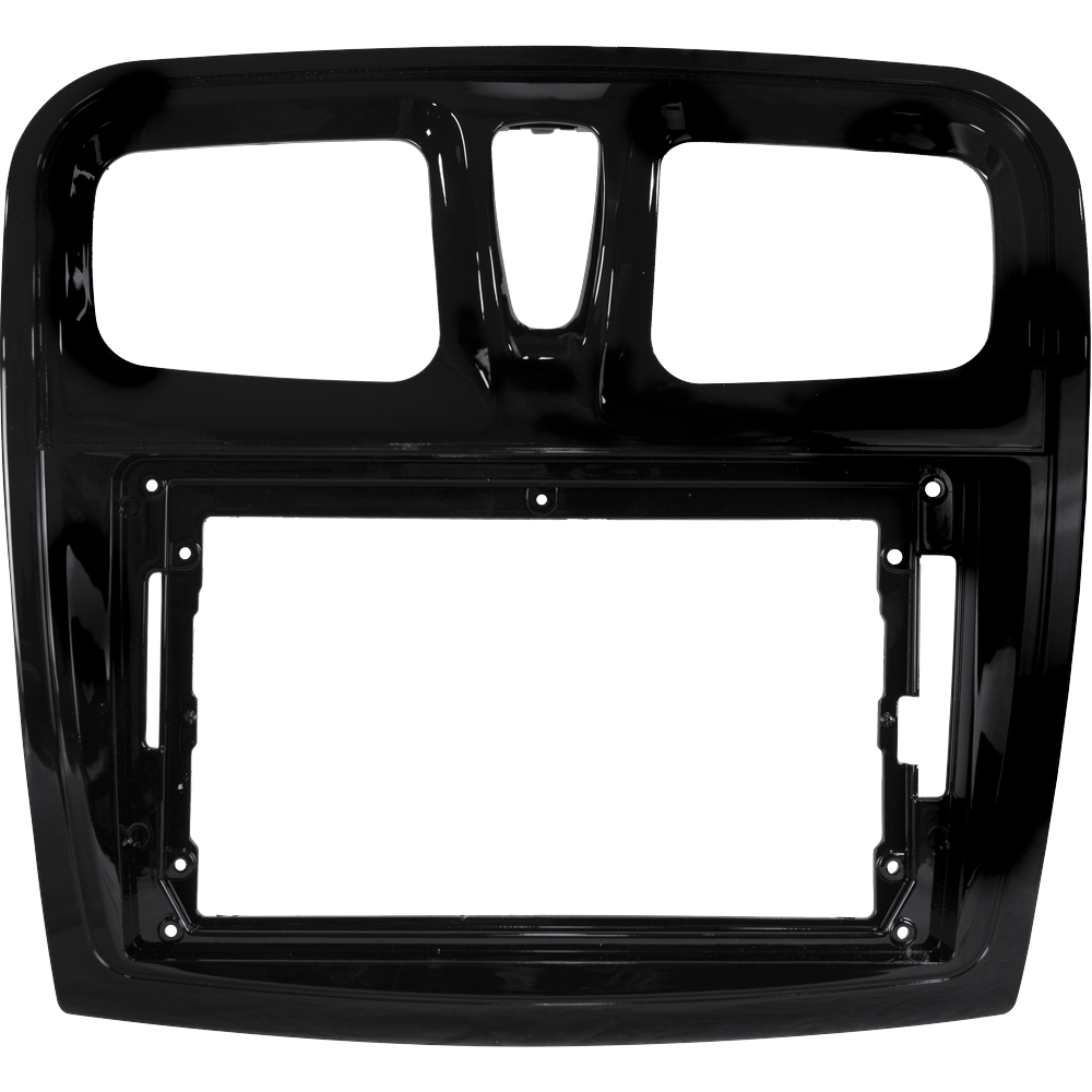 Moldura 9 Polegadas Renault Sandero / Logan 2015 A 2024  Painel Multimídia 2din Black piano Alto  Acabamento em Oferta na Shopee