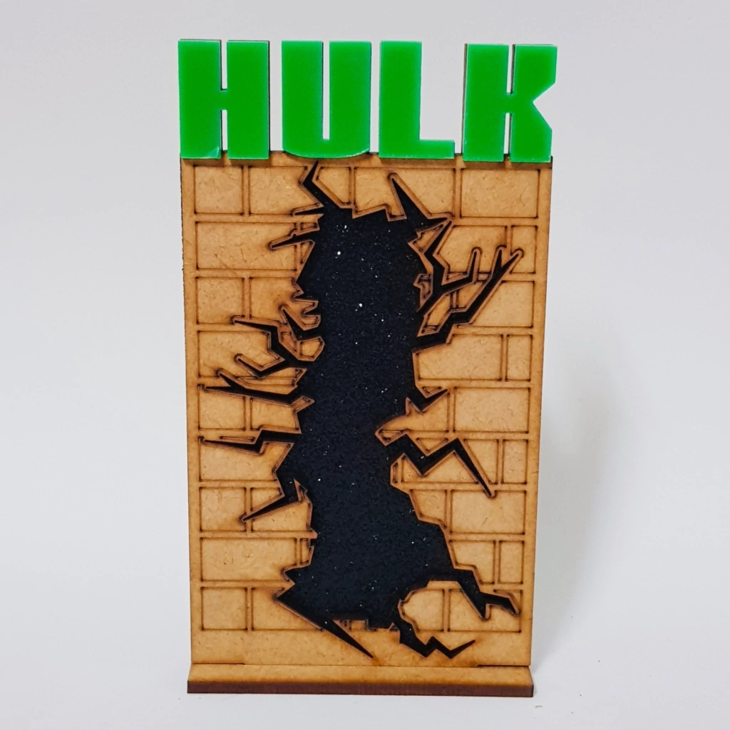 Plano de Fundo Parede Rachada Hulk 8x14cm festa Hulk Vingadores