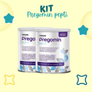 Kit 2 Latas Pregomin Pepti 400g – Fórmula Infantil Hipoalergênica Danone em Oferta na Shopee