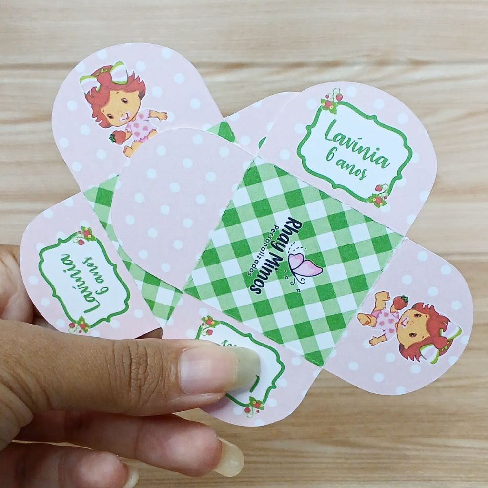 Forminha de Doces Personalizada Moranguinho Baby / Festa Infantil / Aniversário / Lembrancinha