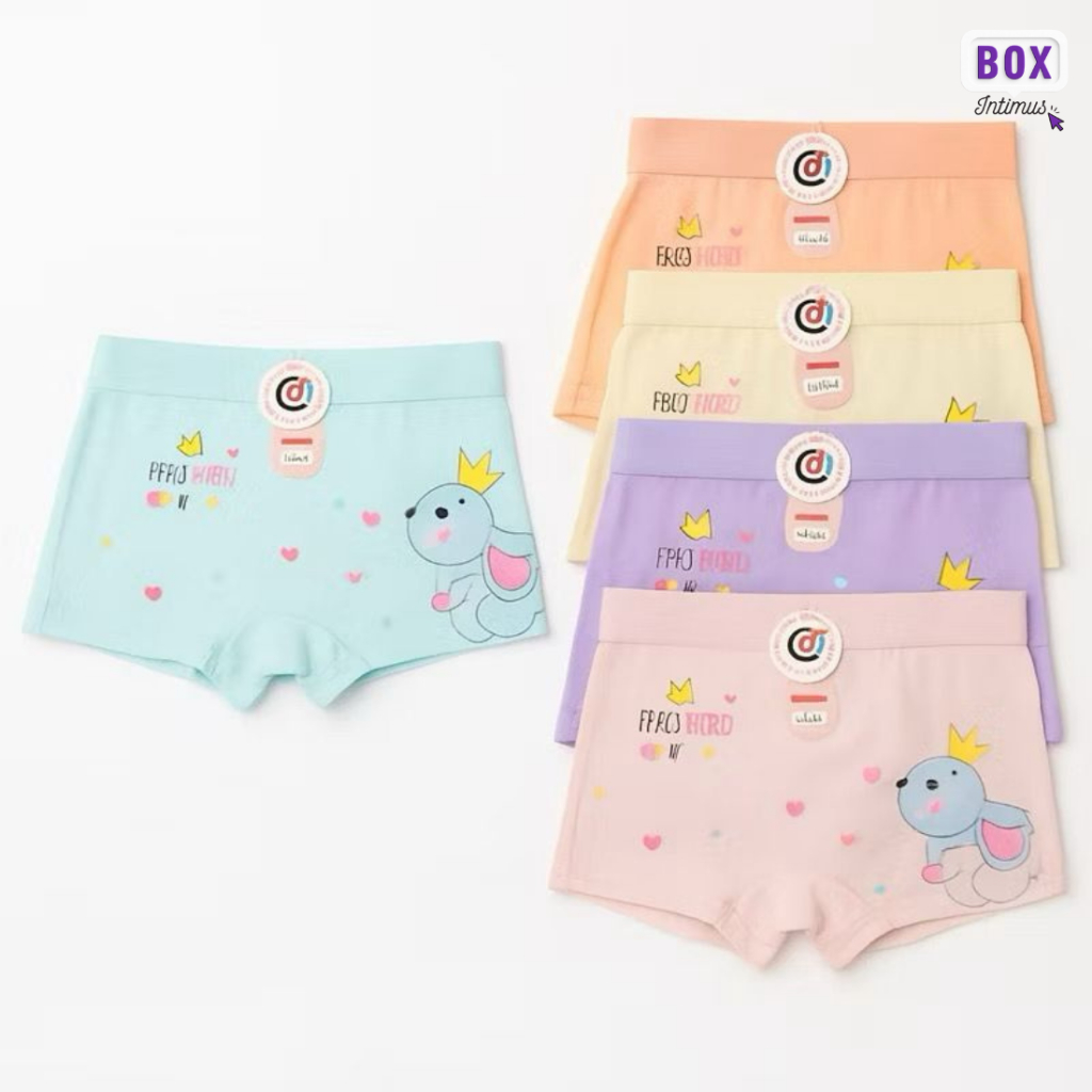 Kit Calcinhas Boxer Infantil Menina – Confortável Quantidade a escolha (3 a 12 Peças) em Oferta na Shopee