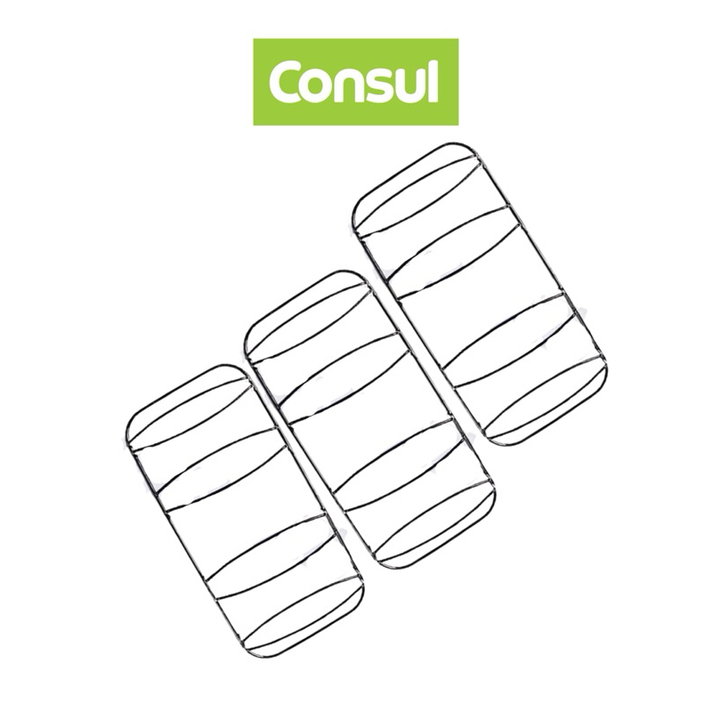 Kit 3 Grelhas Para Fogão Consul Erva Doce Nova Sem Pino Esmaltada