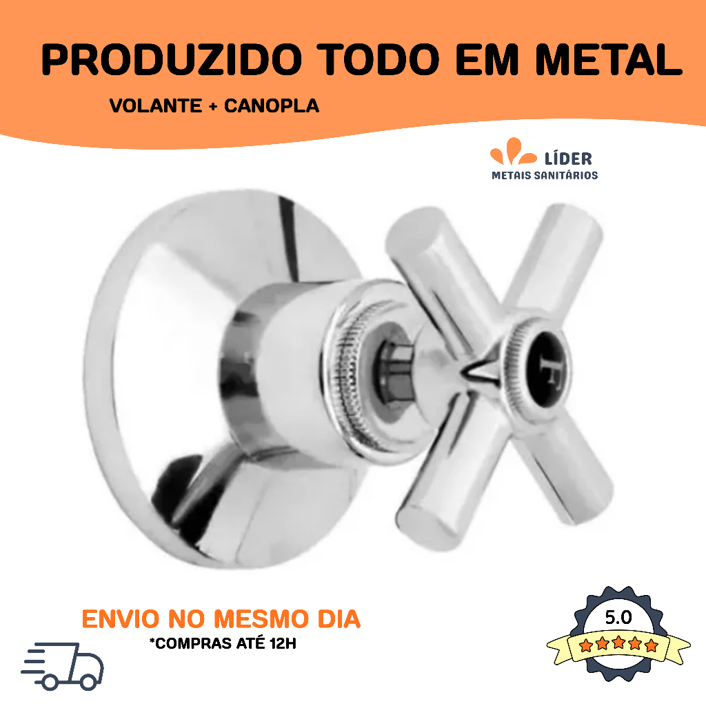 Acabamento em METAL Para Registro de Chuveiro ou Geral Modelo C31 **PADRÃO DECA** em Oferta na Shopee