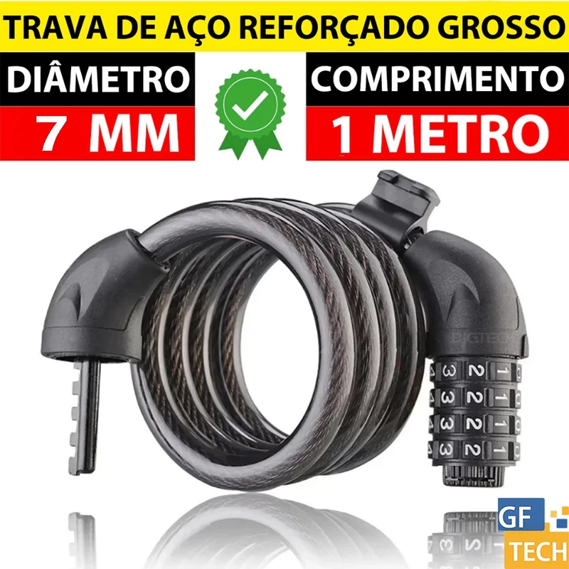 Cadeado de Bicicleta: 81% de Desconto! 🔒