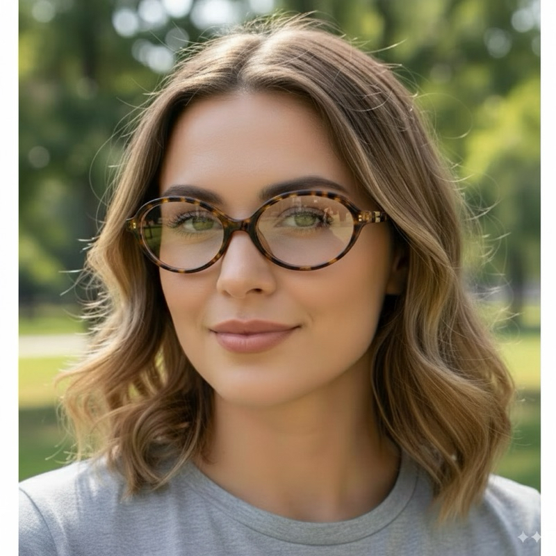 Óculos de Sol Retrô Oval Pequeno Tendencia Uv400