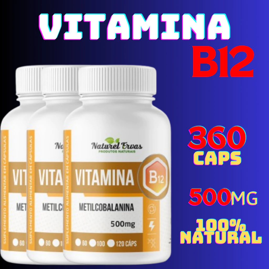 VITAMINA B12 - Metilcobalamina - Natural em Oferta na Shopee