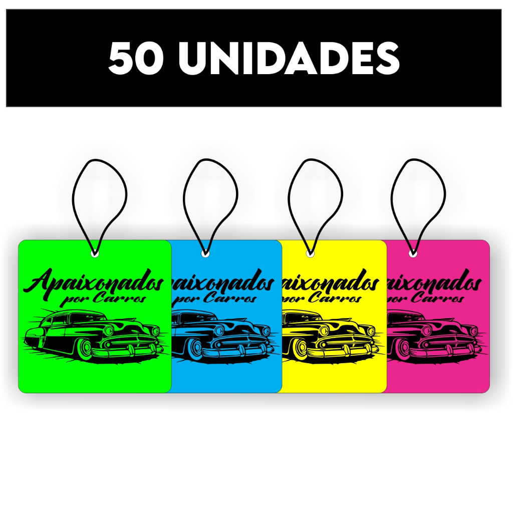 Kit 50 Cheirinho Aromatizante Para Carro Novo Cheiroso Sortidos