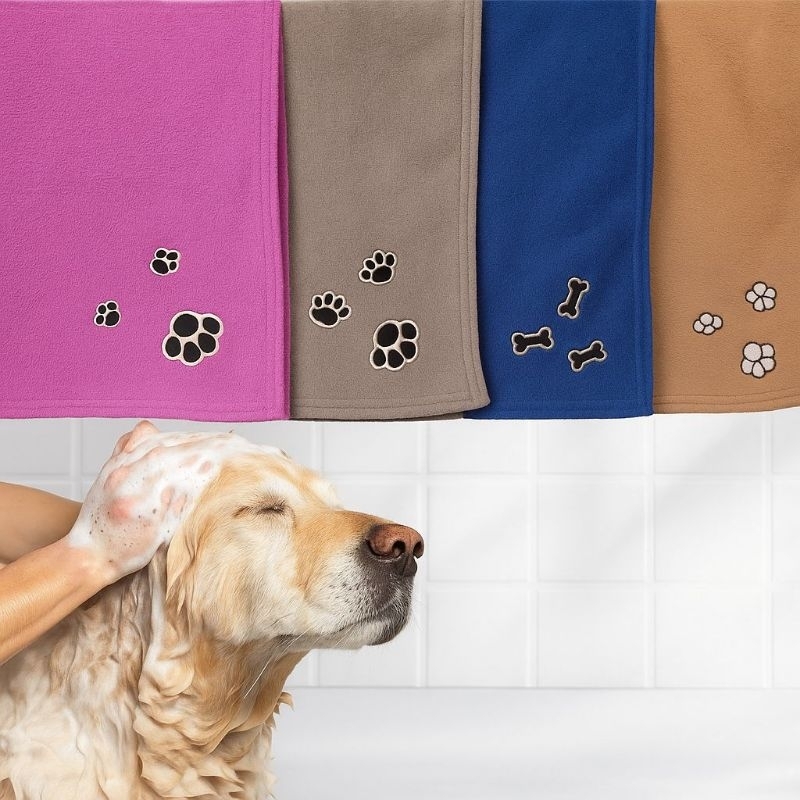 Toalha Pet Banho Cachorro Gato Microfibra Super Absorção Macia Para Cães