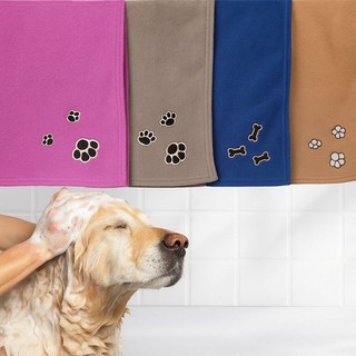 Toalha Pet Banho Cachorro Gato Microfibra Super Absorção Macia Para Cães