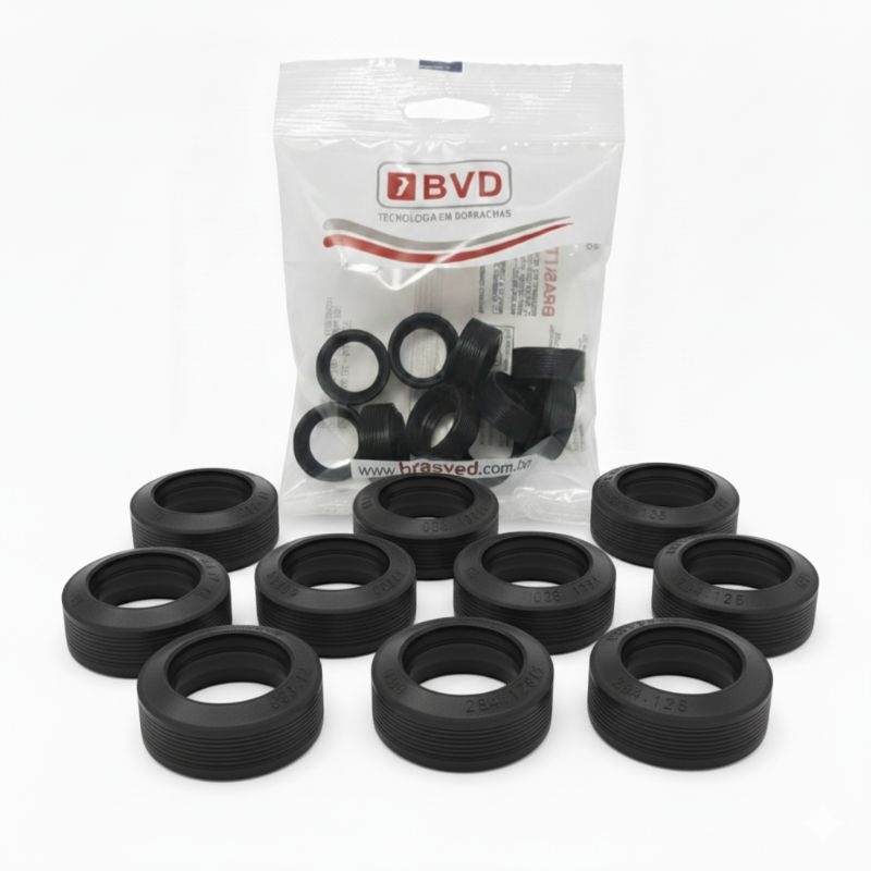 Kit com 10 Retentores do Tubo Eixo BRASTEMP CONSUL Para Lavadora - W10827623