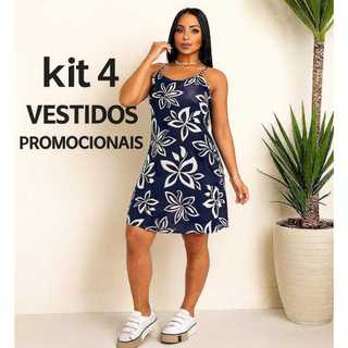 kits 4 Vestido  Envio Rápido feminino casual da promoção mais vendidos