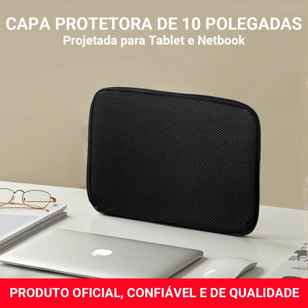 Capa Protetora 10 Polegadas Multiuso para Tablet, Netbook e Material em Oferta na Shopee