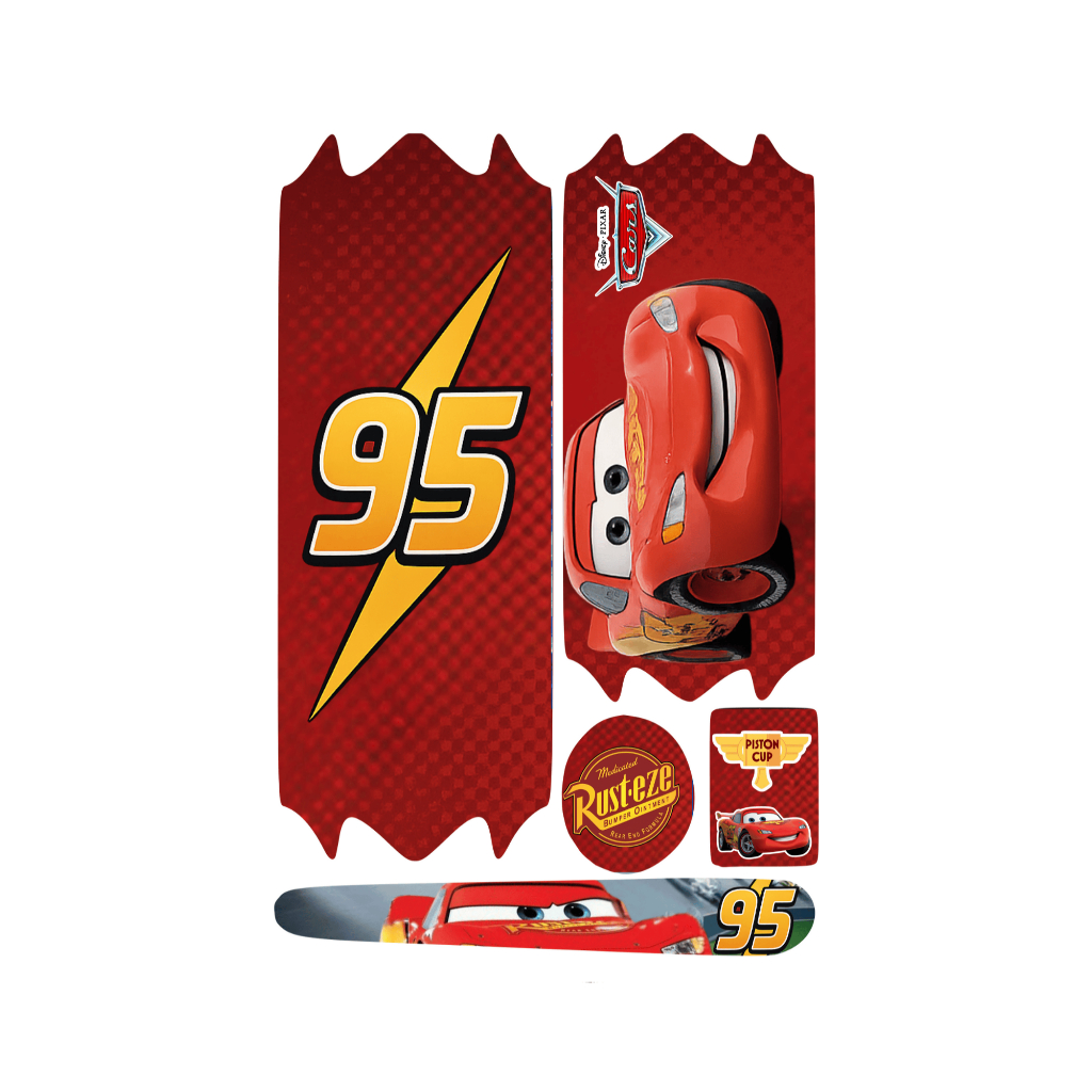 🏎️ Kit de Adesivos McQueen Disney Pixar Cars Para Bike Infantil Aro 12 14 20 24 – Velocidade e Estilo! - Pronta entrega!