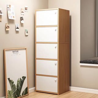 organizador de escritório doméstico, prateleiras armário armazenamento Estante de madeira com porta, estante para livros em Oferta na Shopee