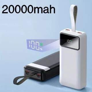 Power Bank Universal de 20.000mAh Carregador Portátil para Android e iOS, Inclui Lanterna…