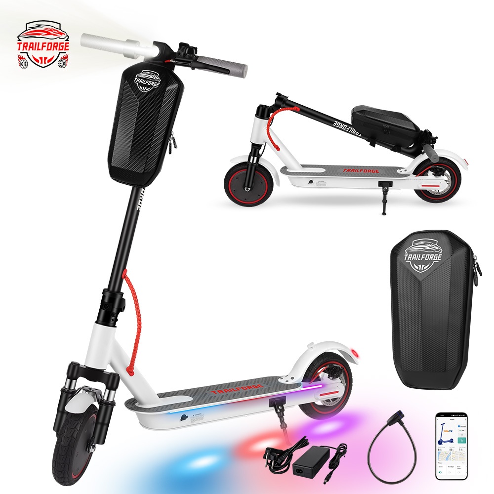 TRAILFORGE Patinete elétrico S100 500W 10.4Ah 35KM/h Alcance 40KM Transporte de adultos e crianças